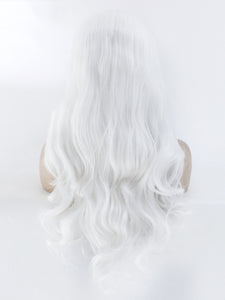 26" Pure White Wavy Lace Front Wig 359