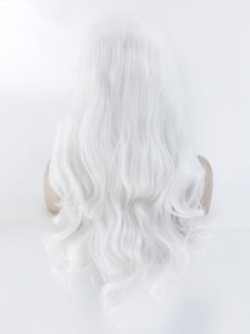 26" Pure White Wavy Lace Front Wig 359