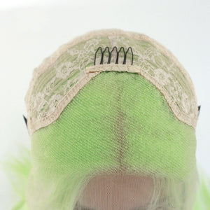 26" Pale Green Lace Front Wig 495