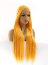 Load image into Gallery viewer, 26&quot; Light Orange Lace Front Wig 564