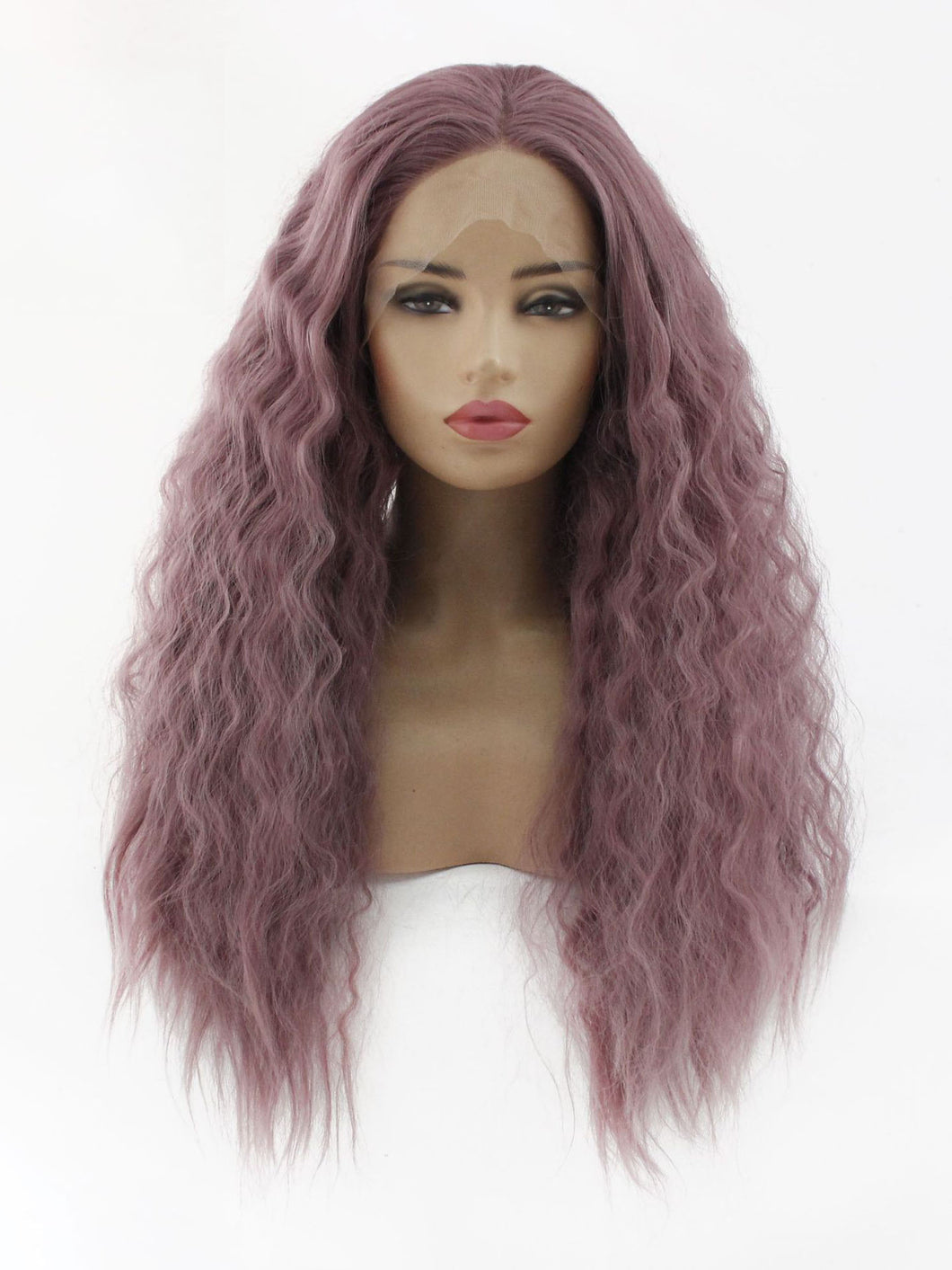 26“ Dusty Lavender Lace Front Wig 557