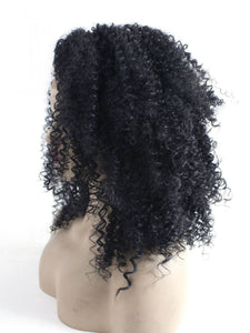 Black Curly Lace Front Wig 567