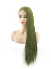 Load image into Gallery viewer, 26“ Pickle Green Lace Front Wig 581