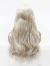 Load image into Gallery viewer, Platinum Blonde Wavy Lace Front Wig 577