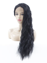 Load image into Gallery viewer, 26&quot; Black Wavy Lace Front Wig 599