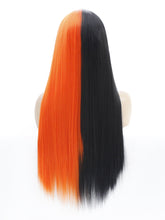 Load image into Gallery viewer, Half Black Half Orange Lace Front Wig 619