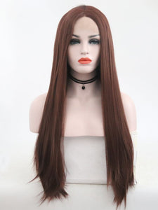 Chestnut Brown Lace Front Wig 046