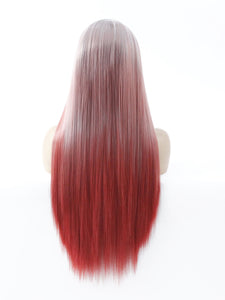 Gradient Red Lace Front Wig 600
