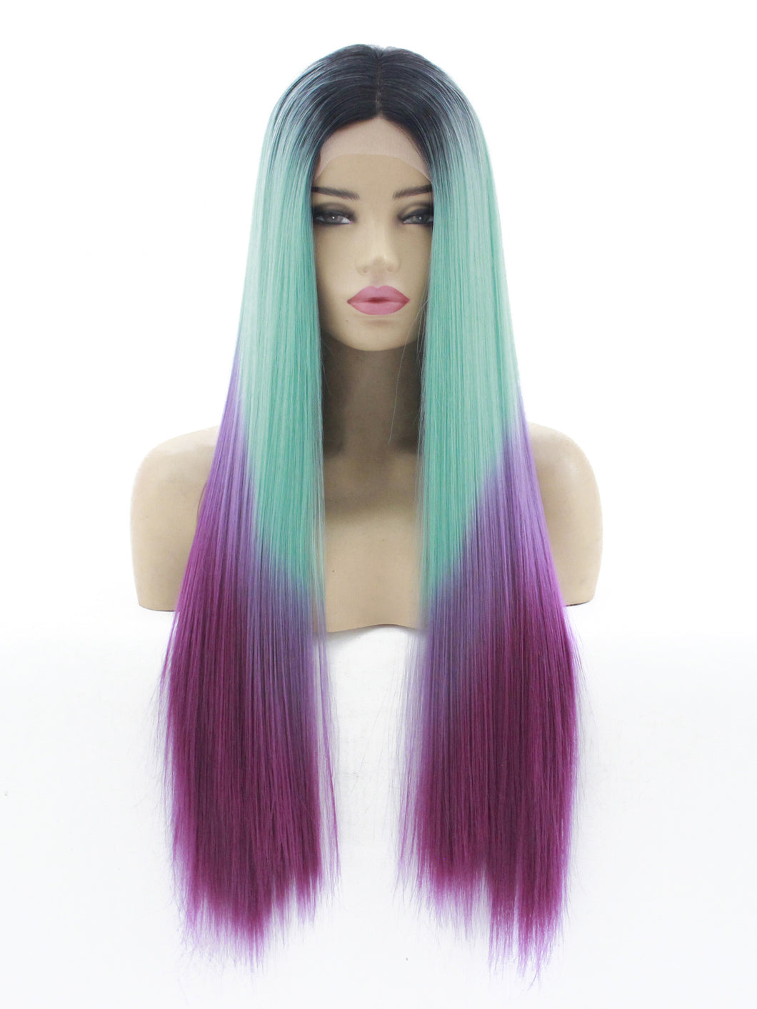 Blue to Purple Lace Front Wig 620