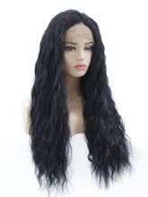 Load image into Gallery viewer, 26&quot; Black Wavy Lace Front Wig 599