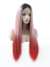 Load image into Gallery viewer, Gradient Red Lace Front Wig 600