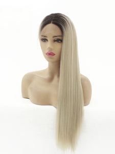 Rooted Sandy Blonde Lace Front Wig 617