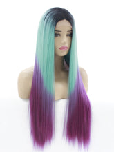 Load image into Gallery viewer, Blue to Purple Lace Front Wig 620