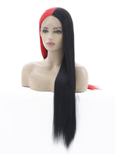 Load image into Gallery viewer, Half Red Half Black Lace Front Wig 621
