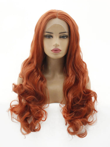 130# Fox Red Lace Front Wig 583
