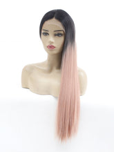 Load image into Gallery viewer, Rooted Pink Lace Front Wig 624