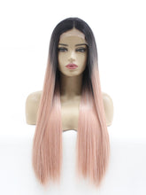 Load image into Gallery viewer, Rooted Pink Lace Front Wig 624