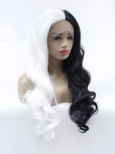 Load image into Gallery viewer, Half White Half Black Lace Front Wig 622