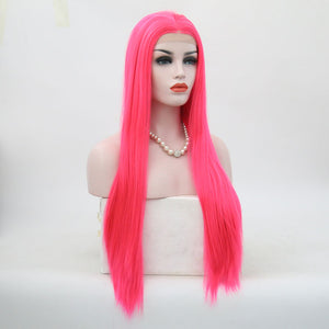Electric Pink Lace Front Wig 121