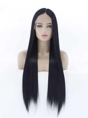 13×6 Natural Black Lace Front Wig 553