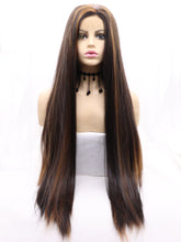 Load image into Gallery viewer, Brown Mixed Coffee Lace Front Wig 643