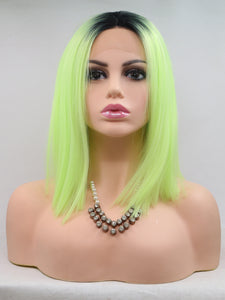 12" Rooted Light Spring Bob Lace Front Wig 540