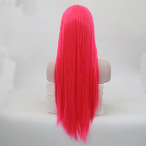 Electric Pink Lace Front Wig 121