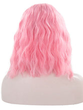 Load image into Gallery viewer, Cherry Blossom Pink Short Wavy Lace Front Wig 060