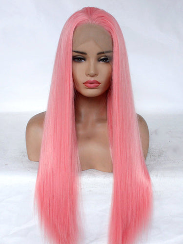 Sweet Pink Lace Front Wig 429