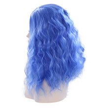 Load image into Gallery viewer, Ultramarine Blue Wavy Lace Front Wig 035