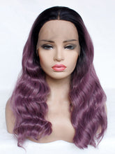 Load image into Gallery viewer, 16&quot; Rooted Purple Lace Front Wig 399