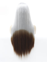 Load image into Gallery viewer, Rooted Gray to Brown Lace Front Wig 650