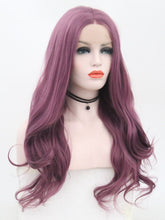 Load image into Gallery viewer, Pearl Purple Wavy Lace Front Wig 047