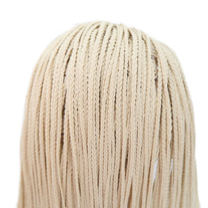 26" Blonde Braided Lace Front Wig 090