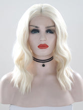 Load image into Gallery viewer, Ice White Blonde Wavy Lace Front Wig 007