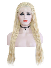 Load image into Gallery viewer, 26&quot; Blonde Braided Lace Front Wig 090