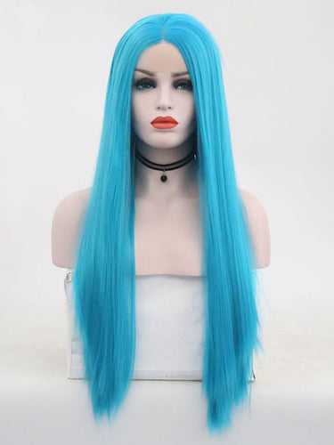 Ice Blue Lace Front Wig 096