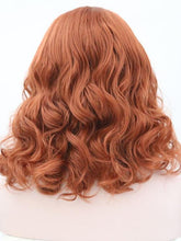 Load image into Gallery viewer, Copper Brown Wavy Lace Front Wig 618