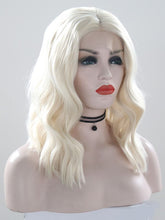 Load image into Gallery viewer, Ice White Blonde Wavy Lace Front Wig 007