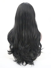 Load image into Gallery viewer, Black Natural Wavy Lace Front Wig 105