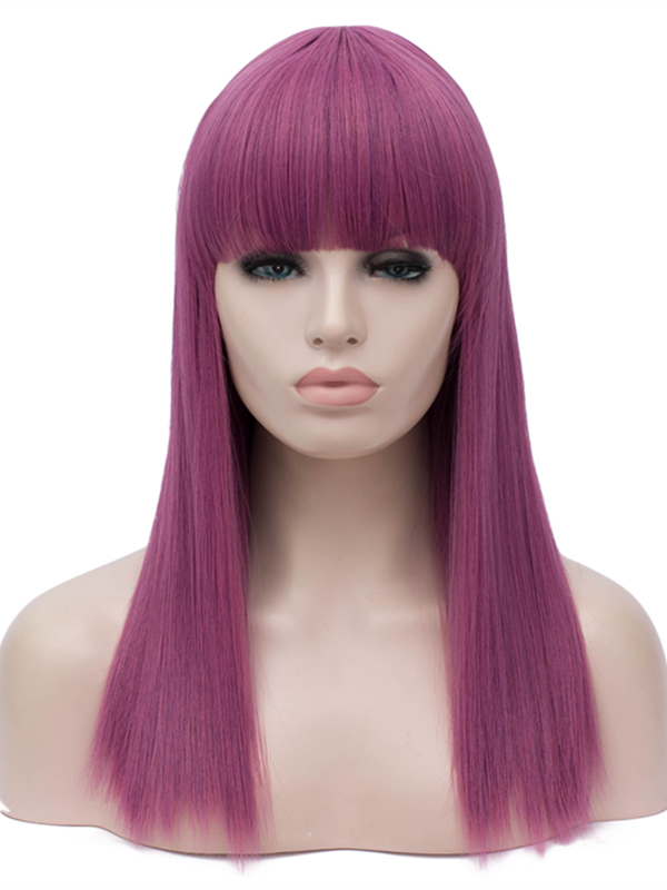 Pearly Purple With Bang Regular Wig 210