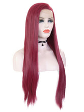 Load image into Gallery viewer, Wine Red Lace Front Wig 088