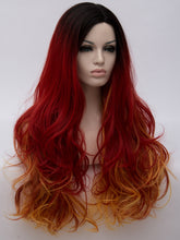 Load image into Gallery viewer, Red Yellow Mixed Regular Wig 284