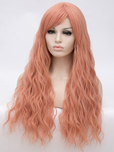 Cotton Pink Wavy Regular Wig 745