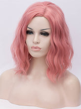 Load image into Gallery viewer, Sweet Pink Bob Wavy Regular Wig 214