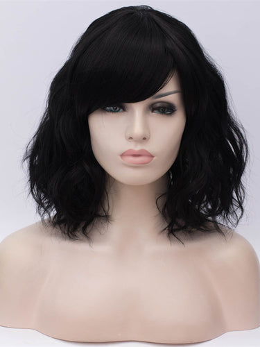 Black Bob Side Fringe Regular Wig 201