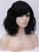 Load image into Gallery viewer, Black Bob Side Fringe Regular Wig 201