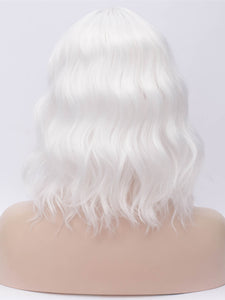 White Bob Side Fringe Regular Wig 202
