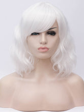 Load image into Gallery viewer, White Bob Side Fringe Regular Wig 202