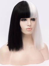 Load image into Gallery viewer, Half Black Half White Regular Wig 256